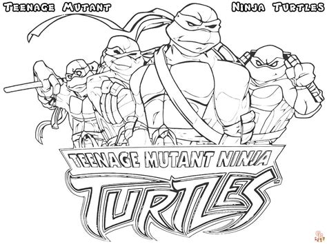 las mejores dibujos  colorear de las tortugas ninja  ninos