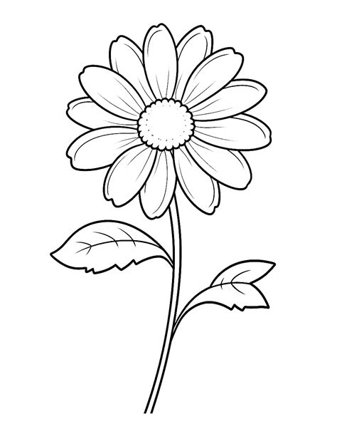 coloring pages  kids flowers