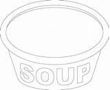 Soup Coloring Bowl Pot Pages Template Drawing Alphabet Printable Color Getdrawings Getcolorings Print sketch template