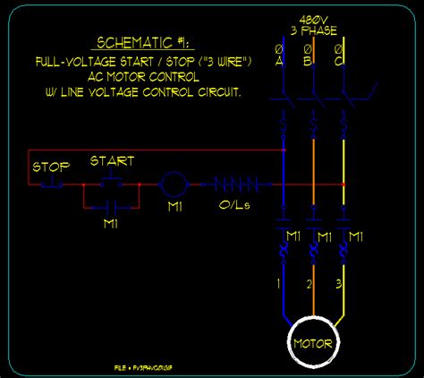 start stop motor control circuit elec eng world