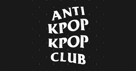 Anti Kpop Kpop Club White Logo Anti Kpop Kpop Club Débardeur
