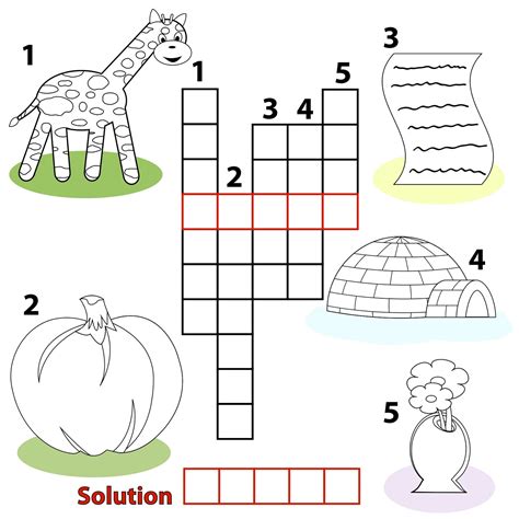 printable crosswords puzzles kids activity shelter