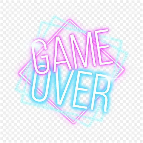 game  neon png image game  neon light text effect action