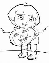 Dora Coloring Pages Halloween Easter Printable Games Color Explorer Printables Kids Getcolorings Print Boots Getdrawings Doghousemusic sketch template