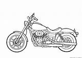 Motorcycles Dyna Glide Harleydavidsonbikepicss sketch template