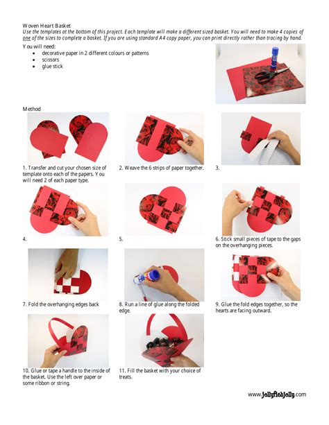 woven heart basket template  printable  templateroller