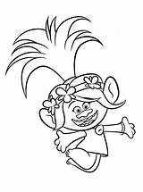 Trolls Coloring Pages Movie Poppy Kids sketch template