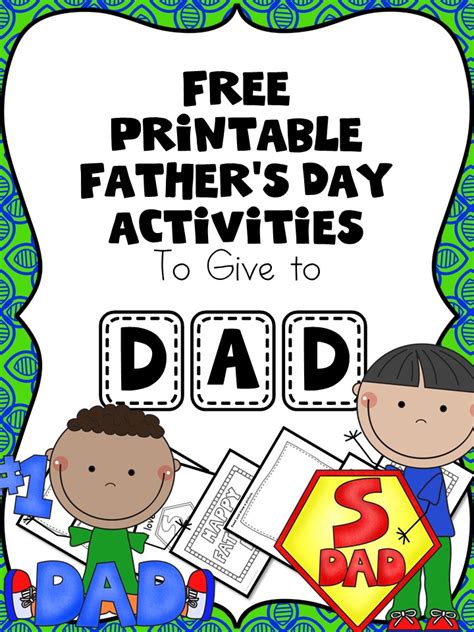 printable fathers day worksheets  beginning readers
