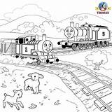 Thomas Coloring Train Pages Tank Engine Friends Print James Sodor Color Kids Railroad Toys Games Online Thomasthetankenginefriends Drawing Railway Crane sketch template