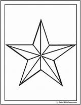 Star Coloring Nautical Pages Outline Printable Colorwithfuzzy Pdf sketch template