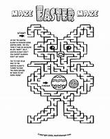 Easter Maze Coloring Printable Mazes Pages Kids Print Holidays Girls Color Choose Board sketch template