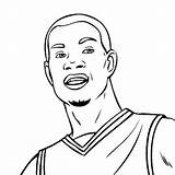 Coloring Pages Kevin Durant Lebron James Drawing Basketball Printable Dunk Celebrities Baseball Getdrawings Search Thunder Thecolor Sheet sketch template