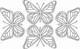 Coloring Butterfly Monarch Pages Printable Butterflies Stencils Wall Animal Print Simple Sheet Travel Dragonflies Destination Kids Colouring Outline Pdf Coloringhome sketch template