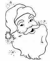 Santa Coloring Pages Claus Laugh Hohoho Beard Getdrawings sketch template