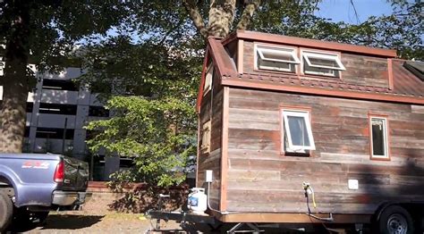 couple living and touring in diy tiny home on wheels