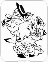 Donald Daisy Duck Coloring Pages Dancing Flamenco Disneyclips Funstuff sketch template