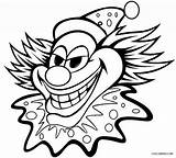 Clown Scary Coloring Pages sketch template