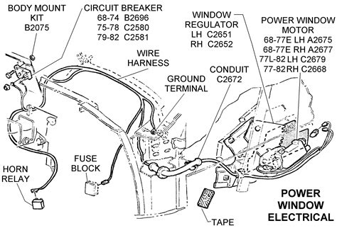 power window electrical diagram view chicago corvette supply