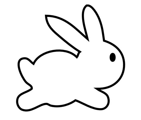 bunny outline clipart