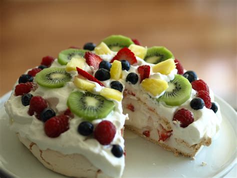 australian pavlova  seasonal fruit recipe  food