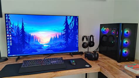 Heres My Long Awaited Setup With 42 C2 Along With A Brand New Pc R