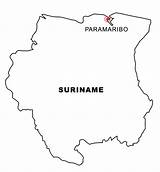 Suriname Map Coloring Advertisement Countries Coloringpagebook sketch template