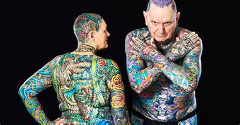 Senior Couple Breaks World Record For Most Tattoos On The Body