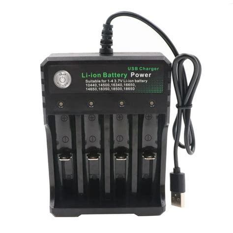 elenxs battery charger 18650 lithium ion rechargeable battery charger 4