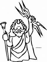 Zeus Coloring Jupiter Wecoloringpage Pages Greek sketch template
