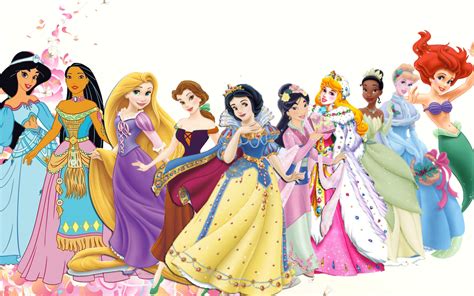 disney princess lineup   unique dresses   princesses walt disney characters