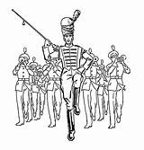 Drum Major Marching Band Clipart Parade Clip Coloring School Library Pages Sketch Cartoon Mum Cliparts Music Collection Homecoming Drawing Instruments sketch template