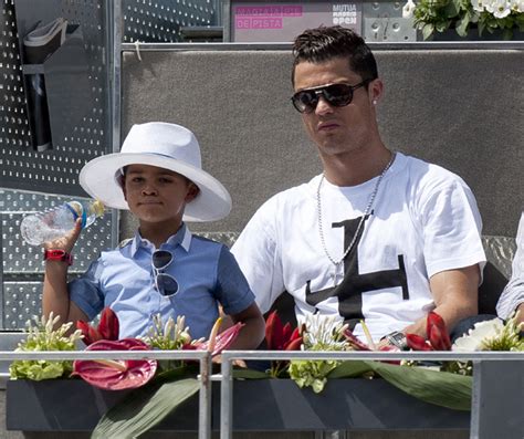 Cristiano Ronaldo Spotted With This Son At Tennis Black