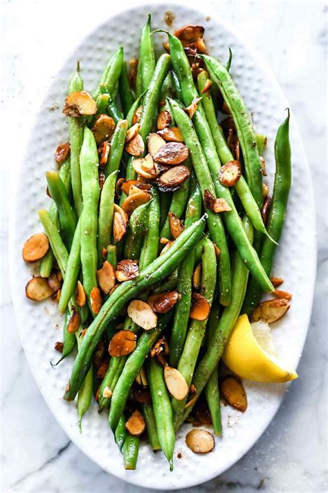 green beans  browned butter almondine foodiecrushcom