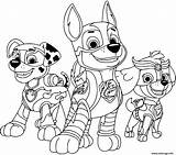 Patrouille Pups Mighty Chase Marshall Colouring Everest Canina Skye Ryder Personnage Sky Puppies sketch template