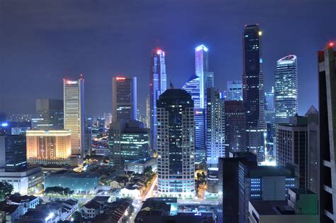 top view  city buildings  stock photo