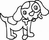Dog Coloring Bone Clip Puppy Clipart Sweetclipart sketch template