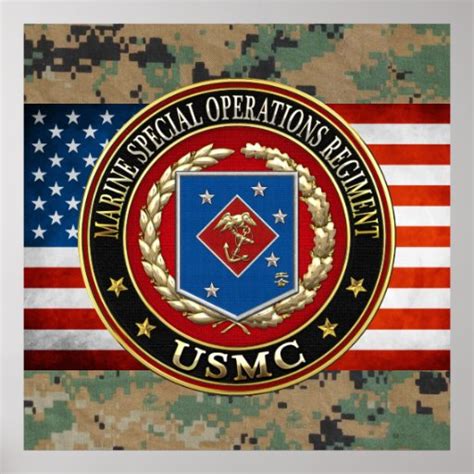 marine special operations regiment msor  poster zazzle