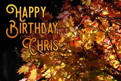 happy birthday chris