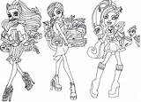 Monster High Coloring Scaremester Sheet Pages Printable Sheets sketch template