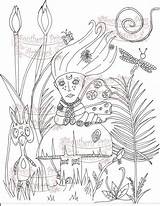 Alice Coloring Pages Madness Returns Orangutan Wonderland Fantasy Getcolorings Elegant Snail So Getdrawings sketch template