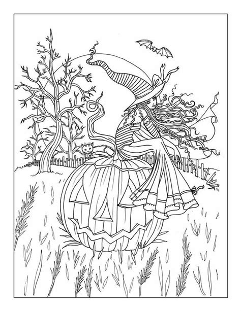 view  halloween coloring pages  adults png colorist
