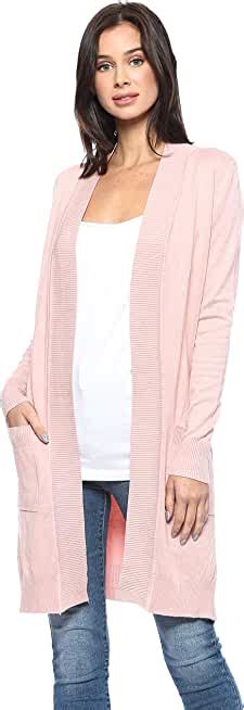 amazoncom long pink cardigan