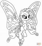 Coloring Pony Rarity Pages Printable sketch template