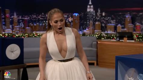 jennifer lopez and jimmy fallon play touching game on tonight show wild video hollywood life