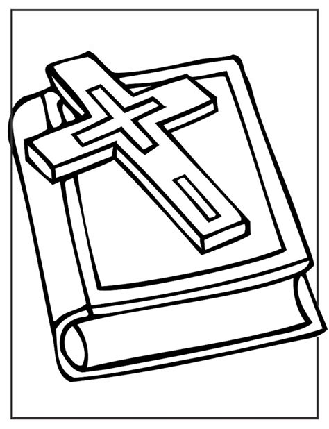 cross  bible coloring page