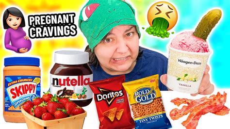 Trying 15 Weird Pregnancy Food Cravings Combinations Tiktok Trend Youtube