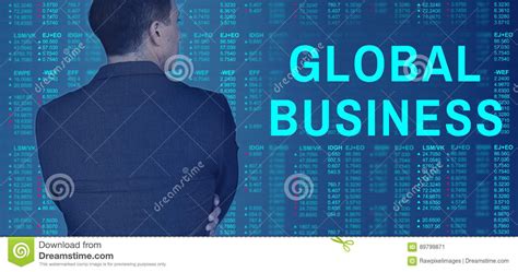 Global Business Accounting Fintech Marketing Concept Stock Image