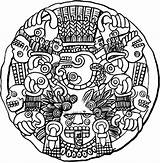 Aztec Warrior Getdrawings Getcolorings sketch template
