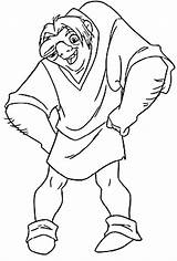 Dame Notre Hunchback Coloring Pages Posing Quasimodo Getcolorings Print Color Printable sketch template