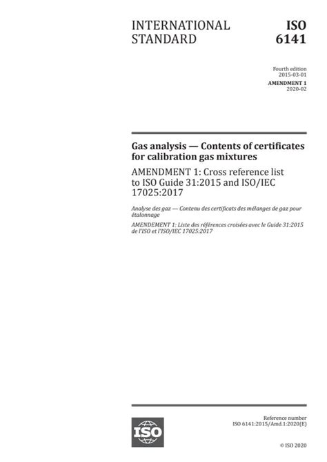 iso amd  gas analysis contents  certificates  calibration gas mixtures